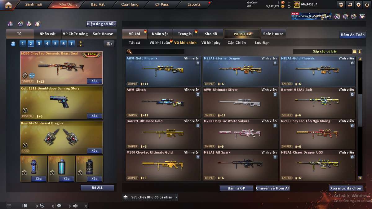 shop acc cf uy tin gia re